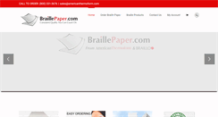 Desktop Screenshot of braillepaper.com